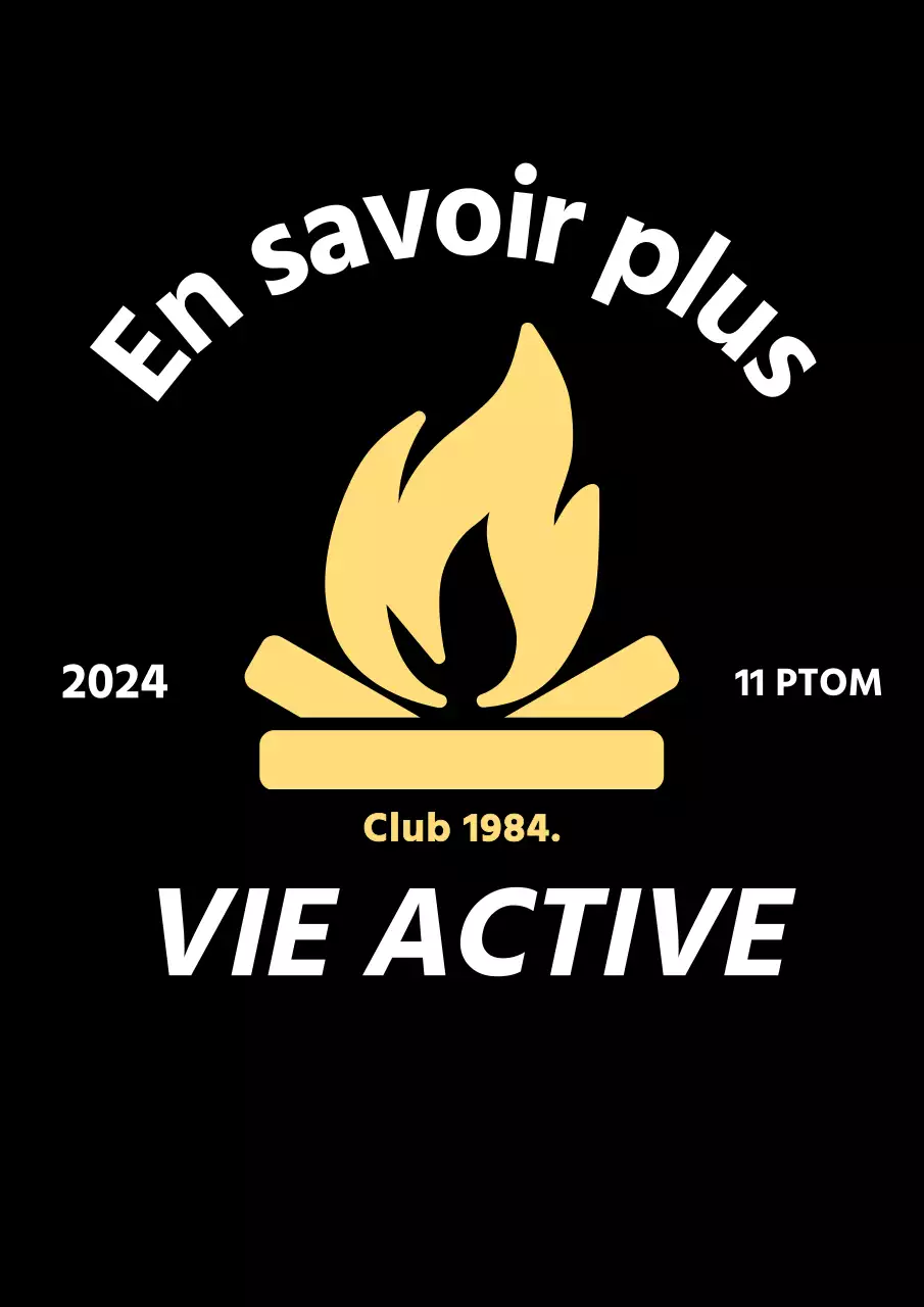 Promotion simple du camping avec l'icône d'un feu de camp