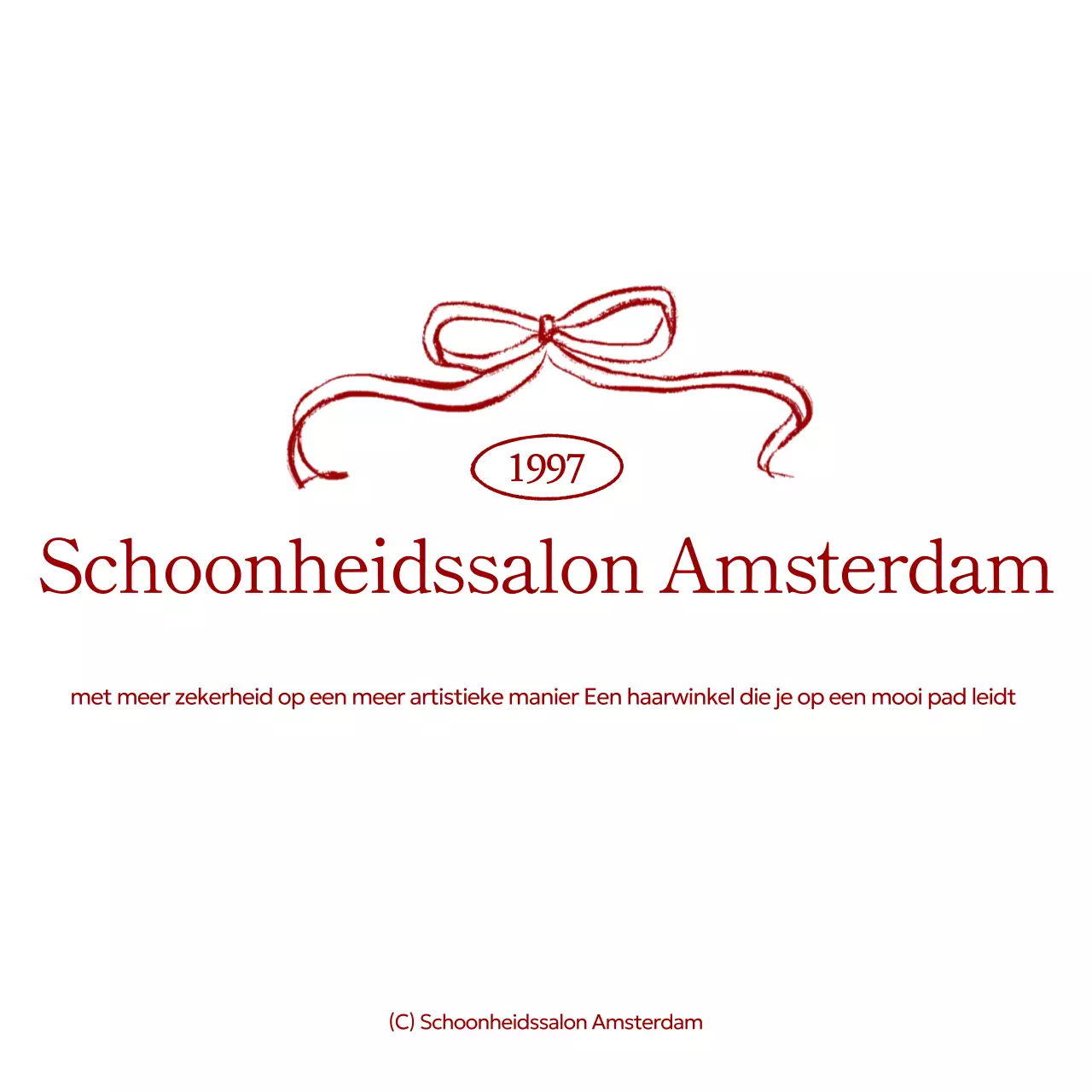 Red Simple Beauty Shop promoten