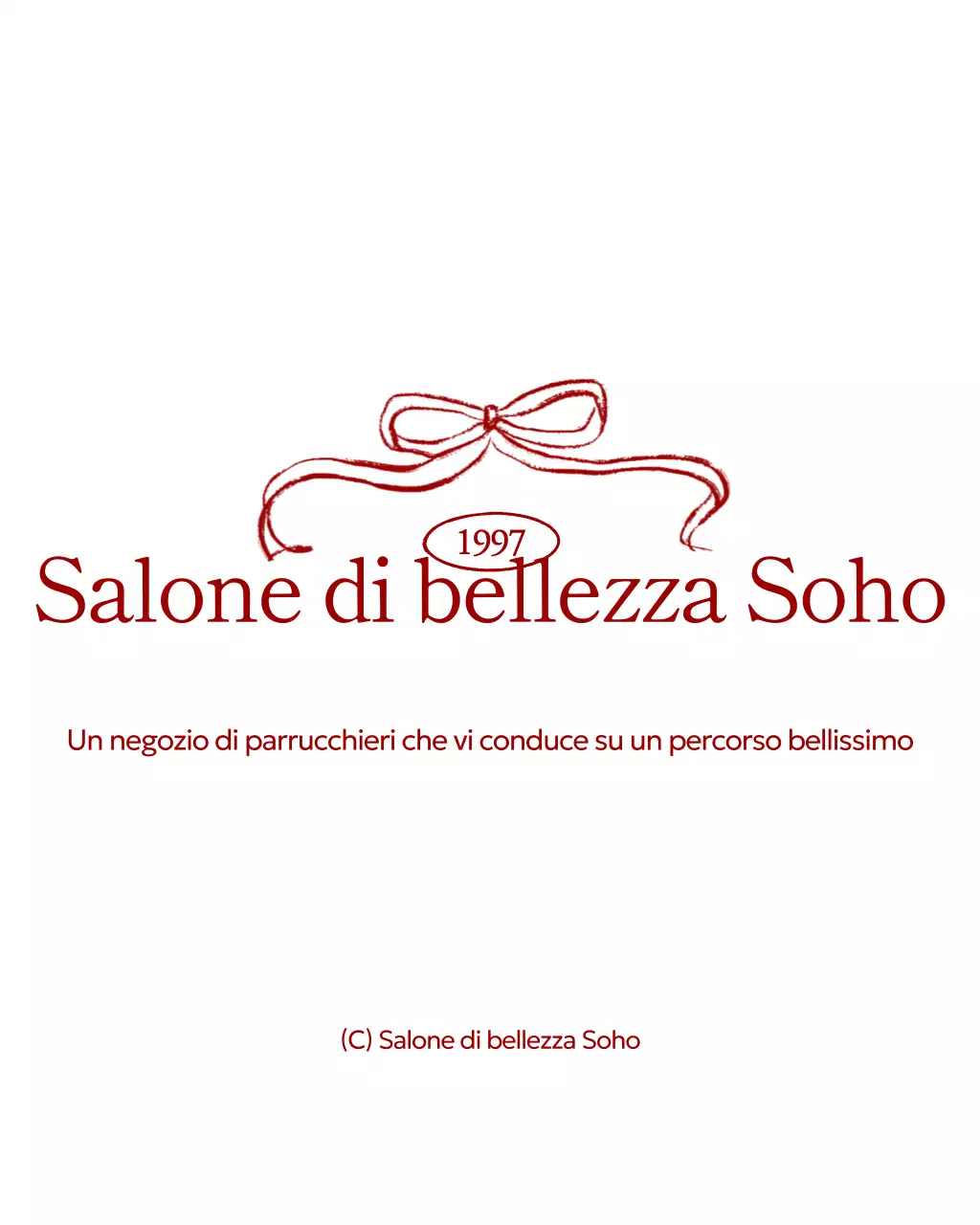 Logo del negozio di bellezza semplice