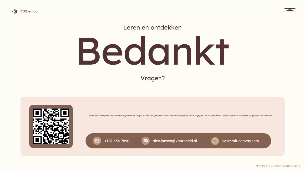 beige modern onderwijs klas