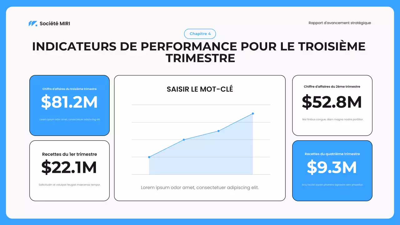 blue modern business report