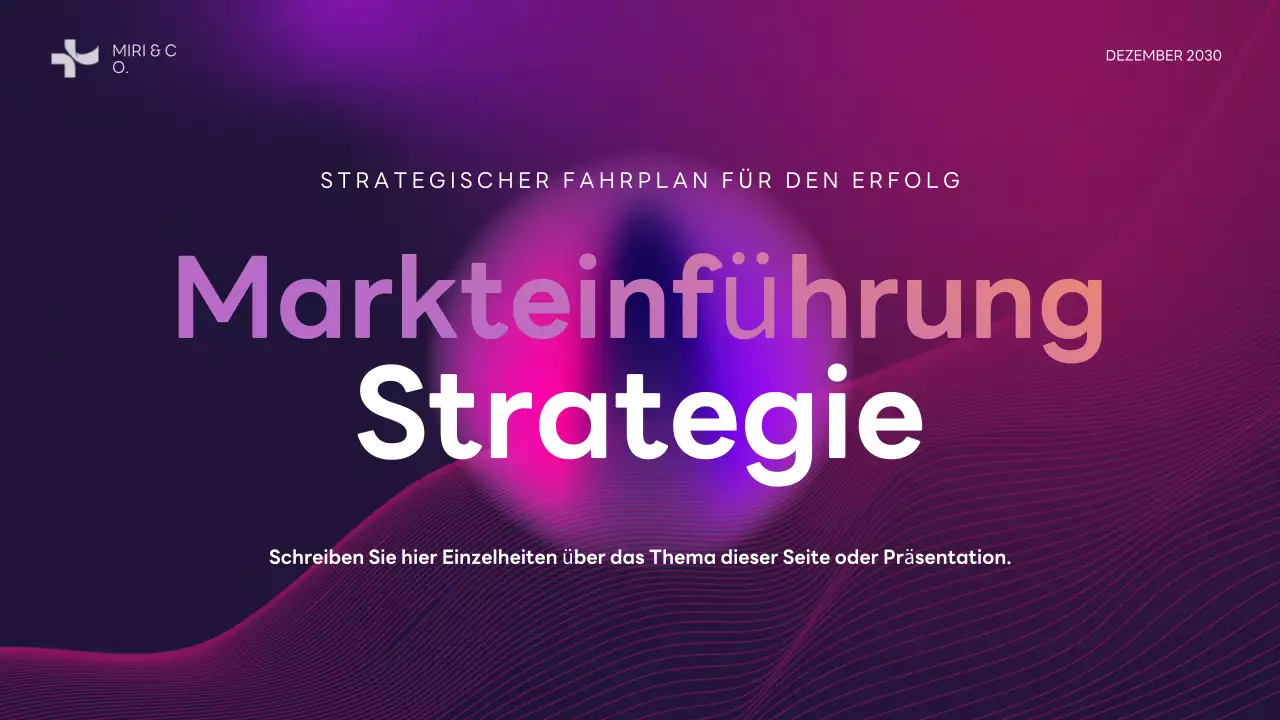 Lila Moderner Businessplan