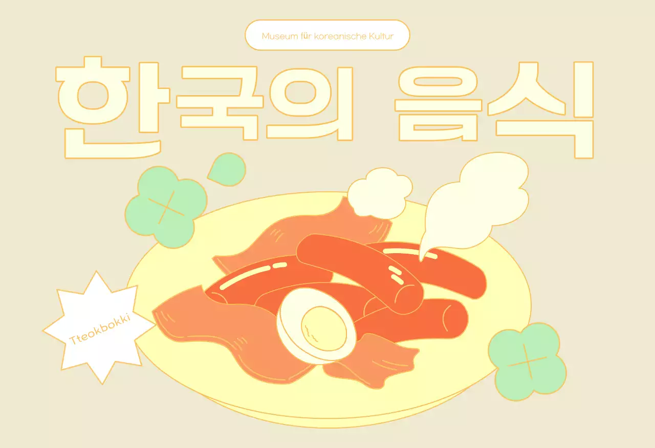 Postkarte Traditionelles koreanisches Essen in Minze