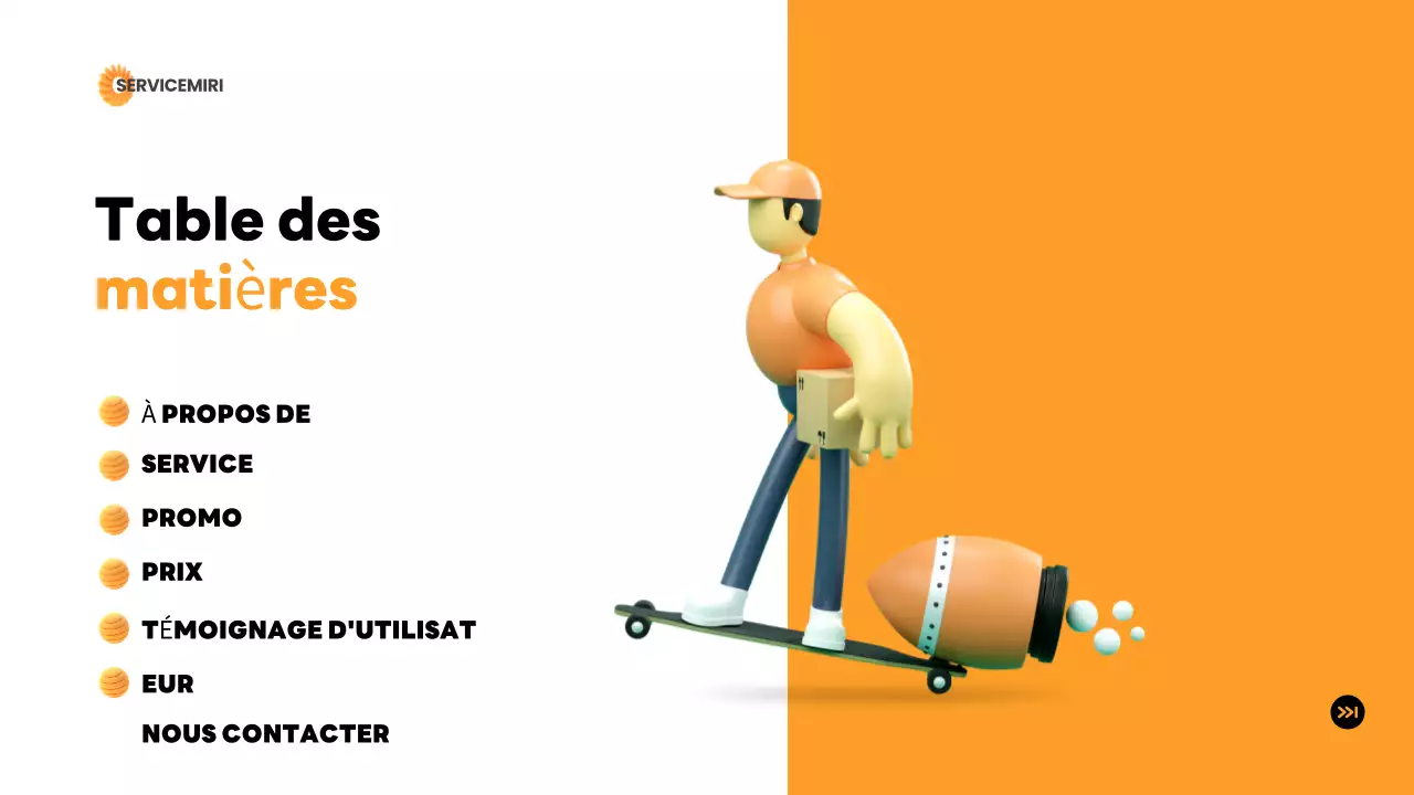 orange modern delivery introduction