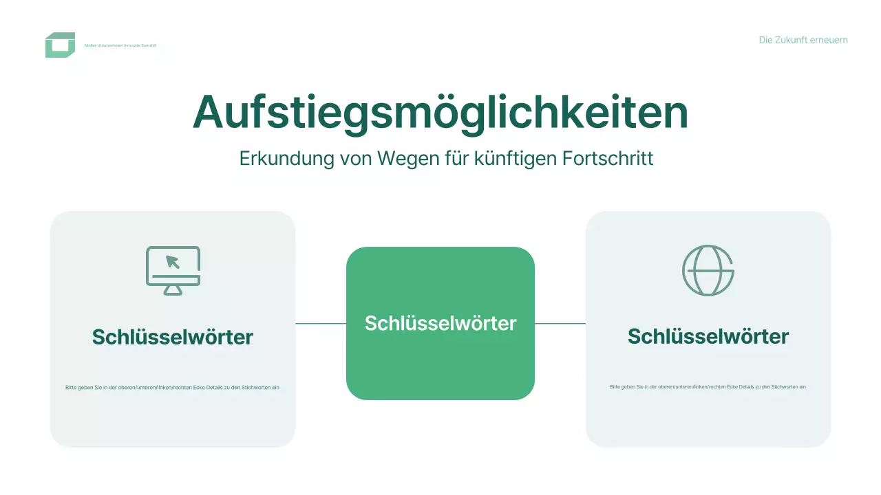 grünes modernes Konferenzdesign