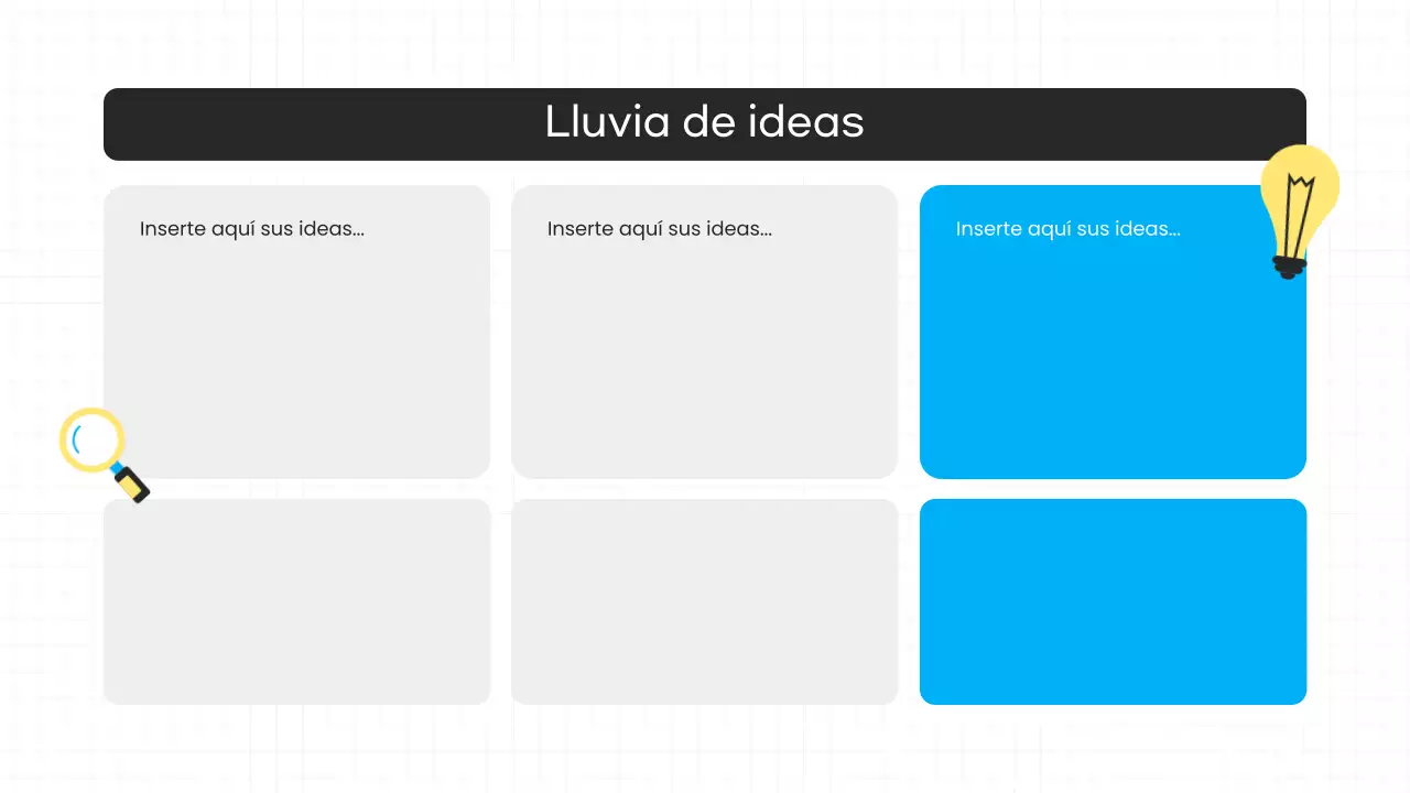 blue modern brainstorming presentation