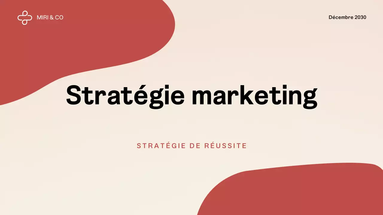 Plan d'affaires Red Modern