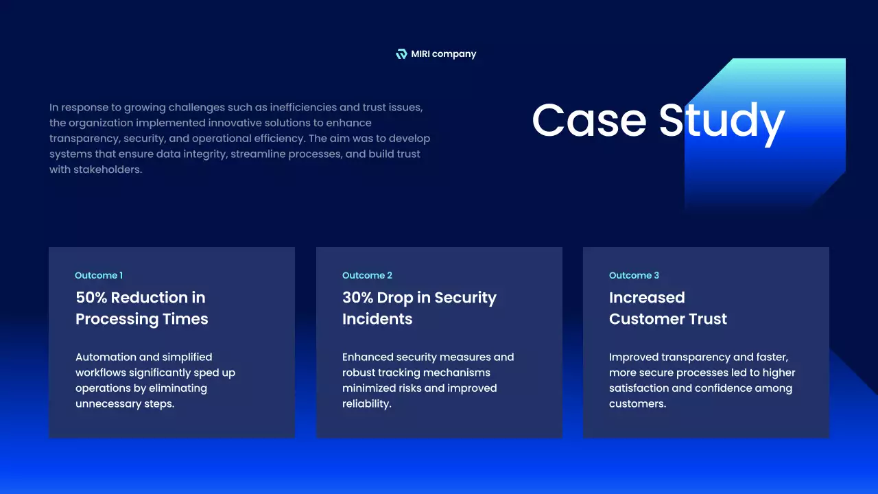 블루 모던 테크놀로지 프리젠테이션