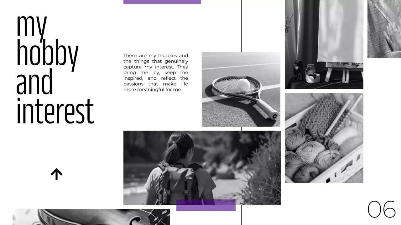 Black Minimalist Portfolio Presentation