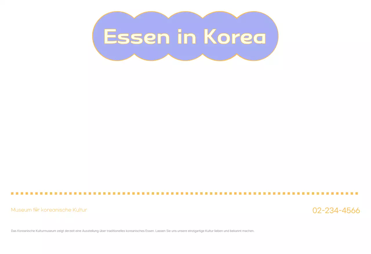 Postkarte Traditionelles koreanisches Essen in Minze