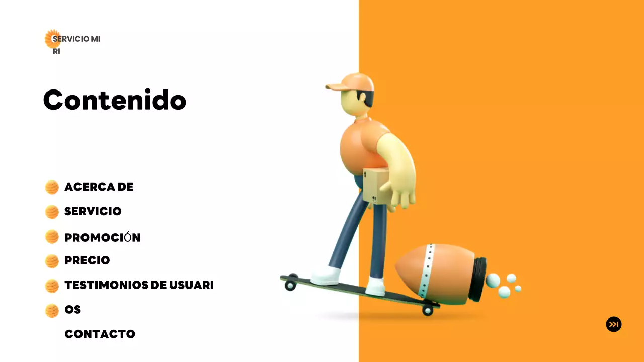 orange modern delivery introducción