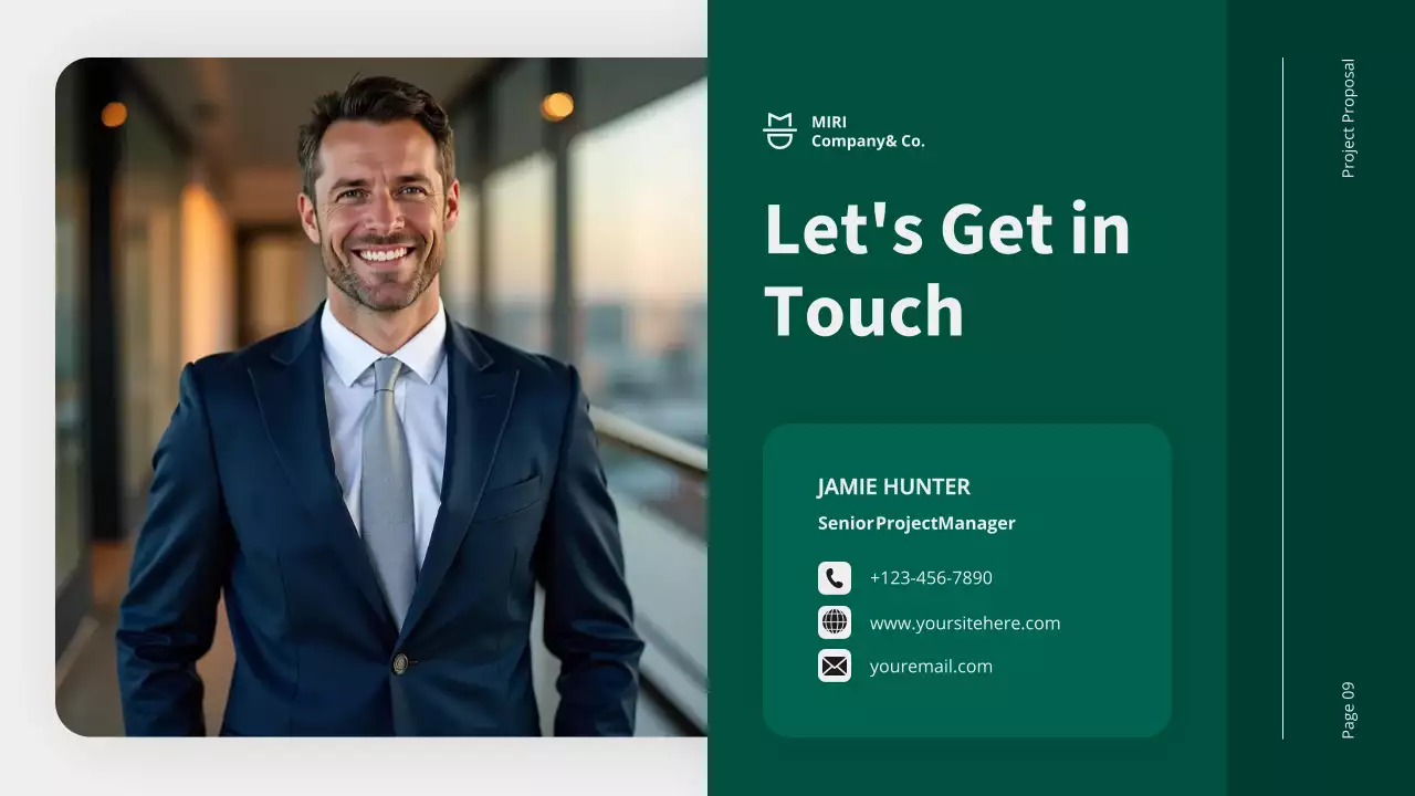 Apresentação do documento de proposta do projeto profissional verde