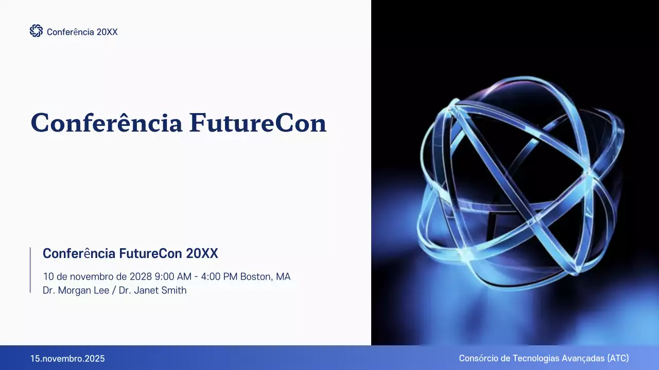 anúncio da conferência "blue modern future