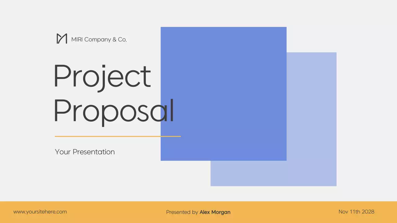 Blue Clean Business Presentation