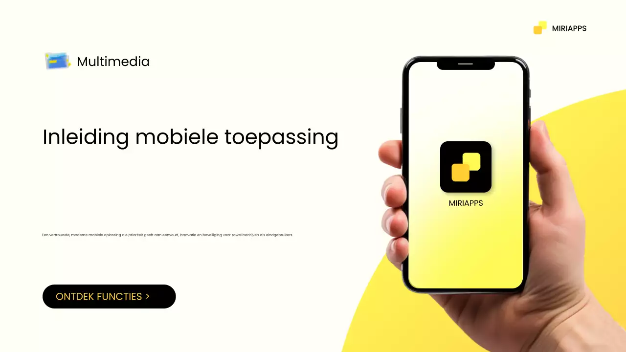 gele moderne mobiele promotie