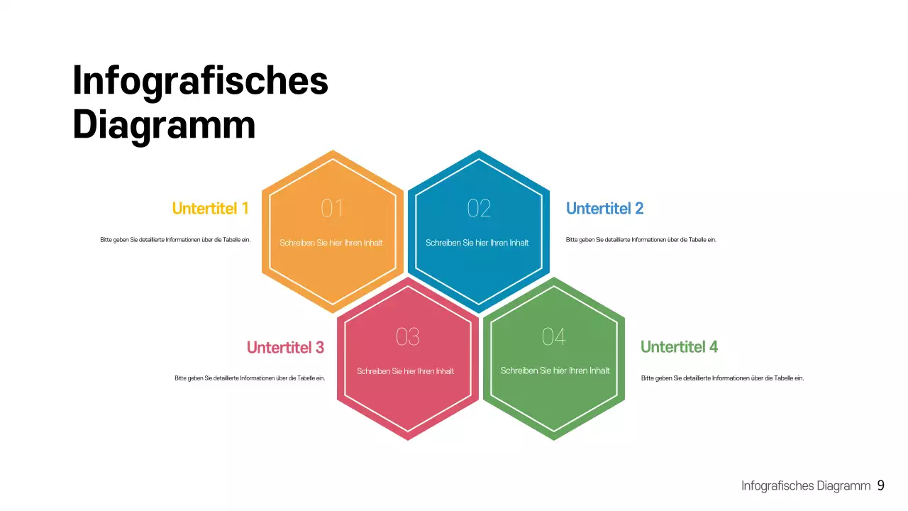 Regenbogen moderne infografische Präsentation Vorlage