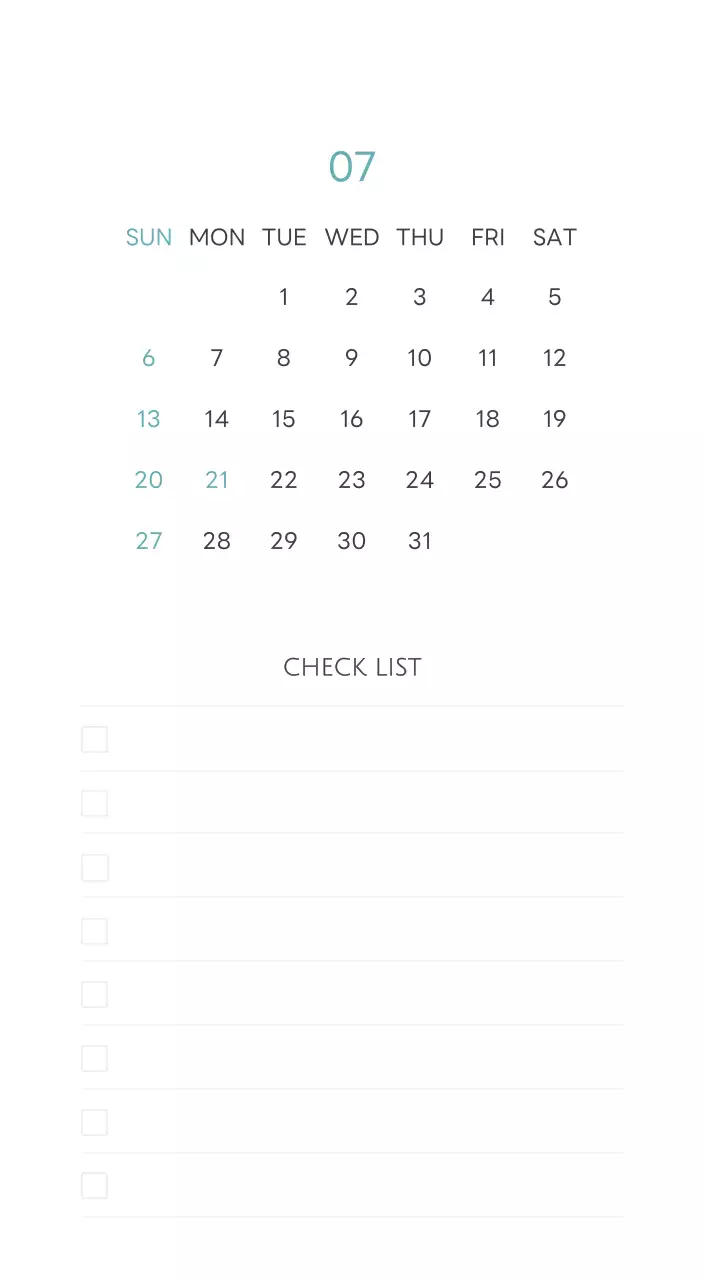 白と黒のシンプルな2025年版数字卓上カレンダー