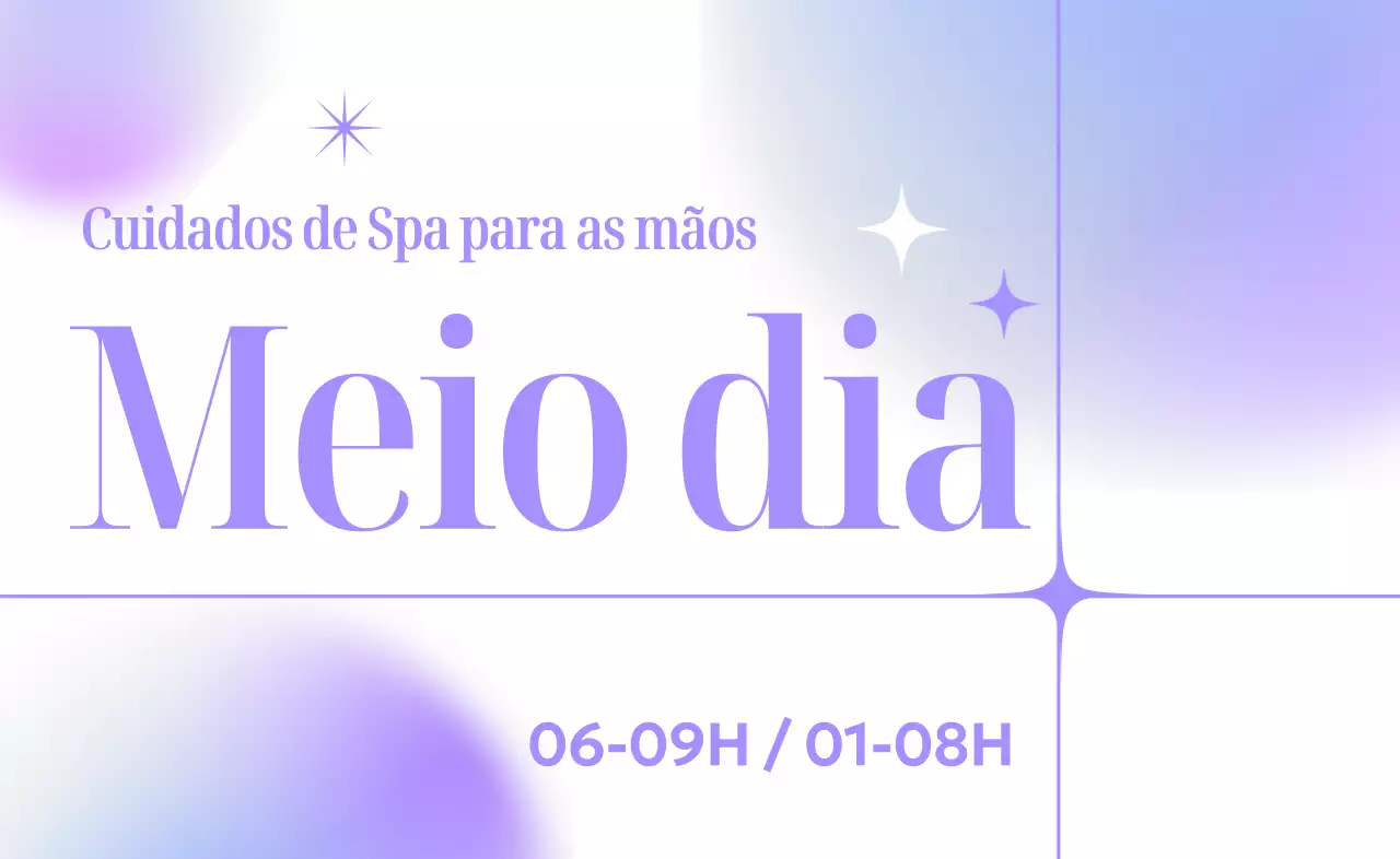 Promova a sua beleza com um elegante gradiente lilás