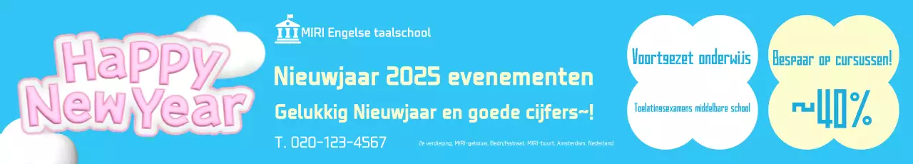 Promoot een lichtblauw schoon nieuwjaarsevenement