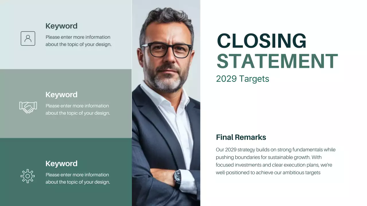 Green Modern Business Report Presentation