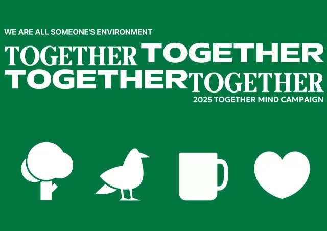 Kampanye lingkungan sederhana dengan ikon