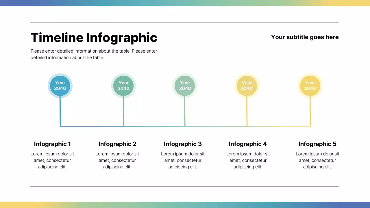 Rainbow Minimal Timeline Presentation