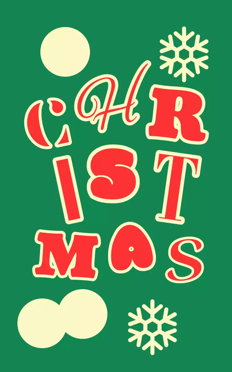 Carte de Noël rétro abstraite