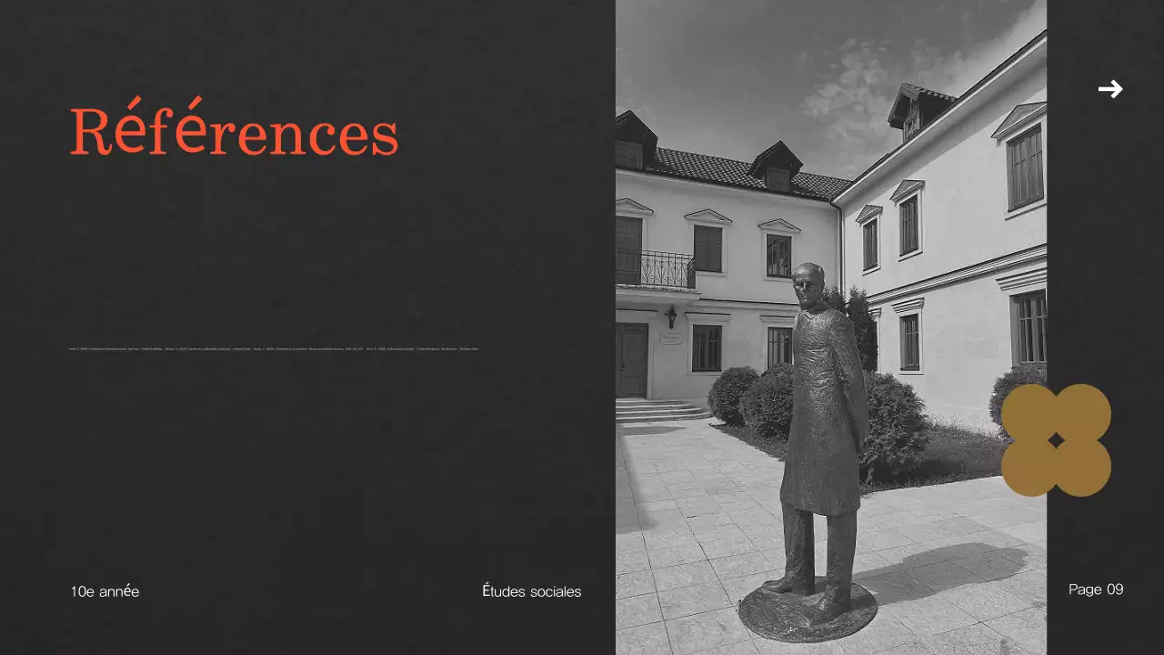 modèle de présentation de biographie vintage beige