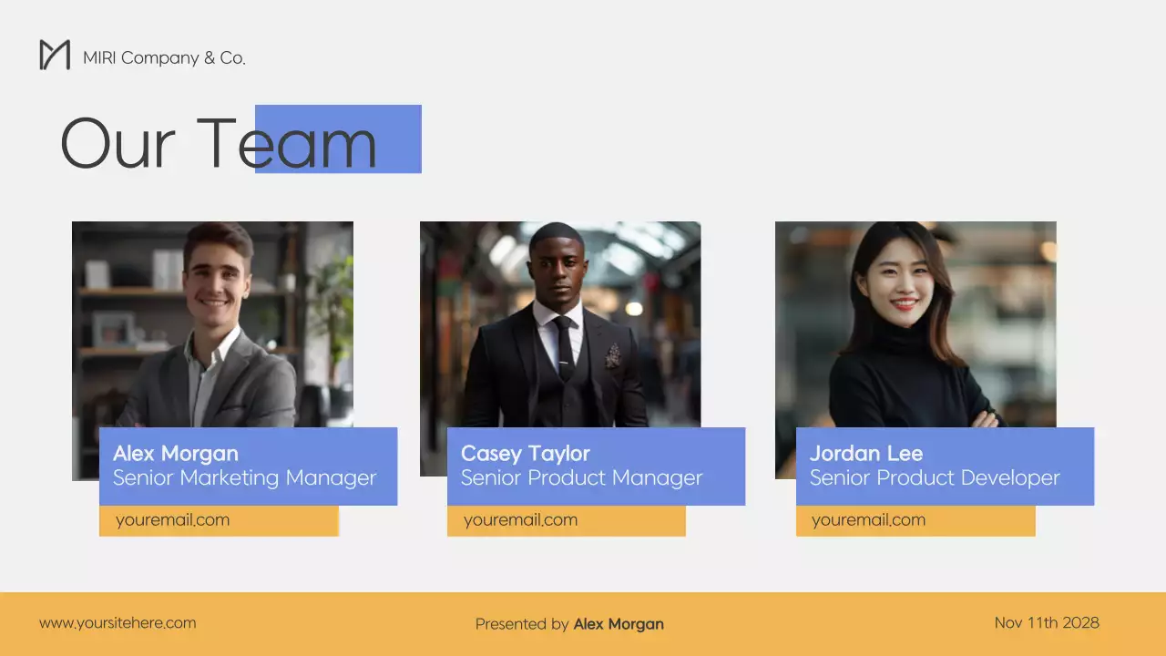 Blue Clean Business Presentation