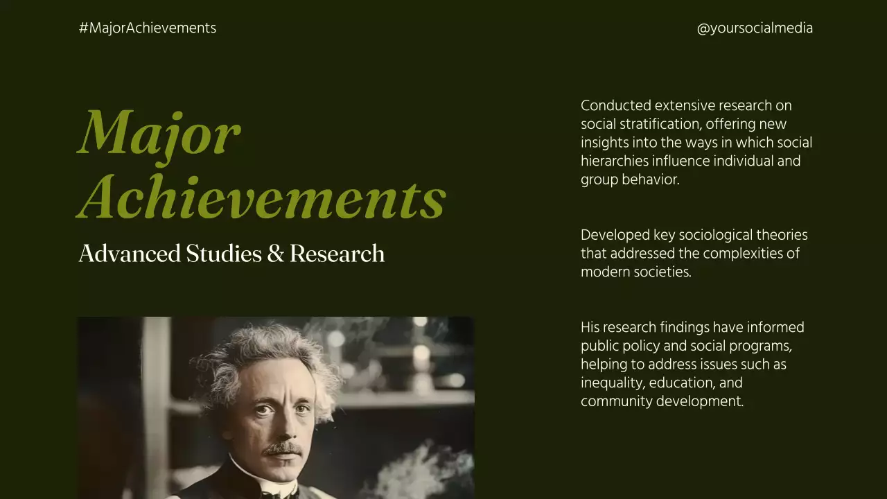 Green Vintage Biography Presentation