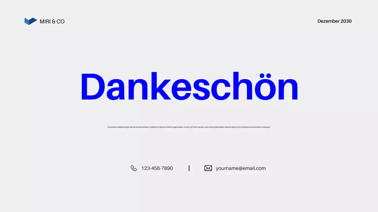 Blue Modern Business Plan