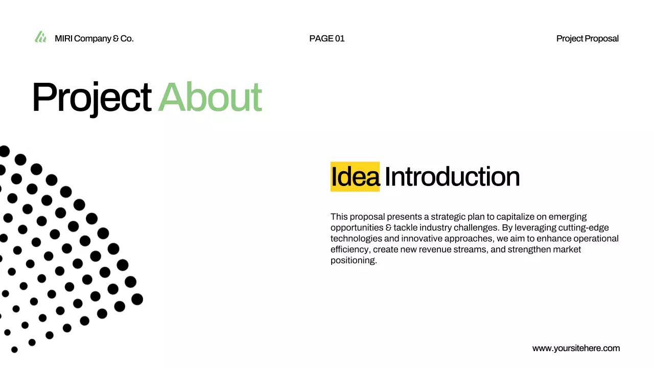 Green Minimal Project Presentation