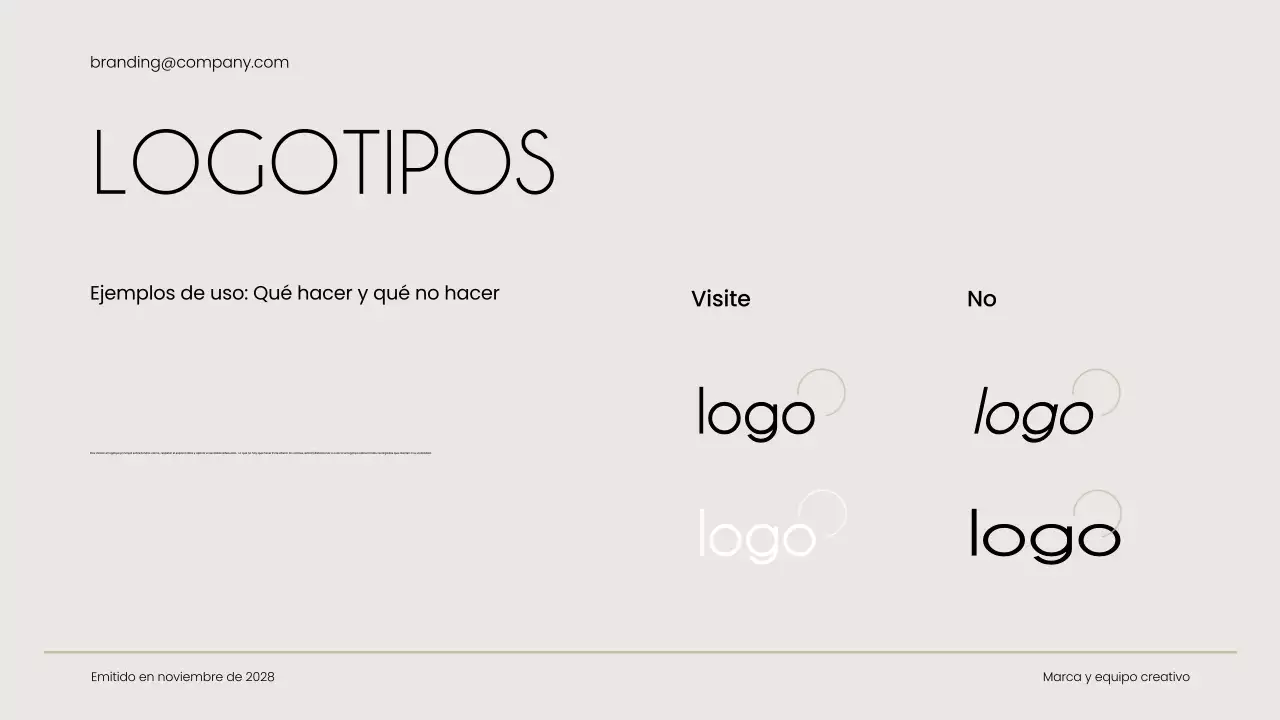 guía de la marca beige modern