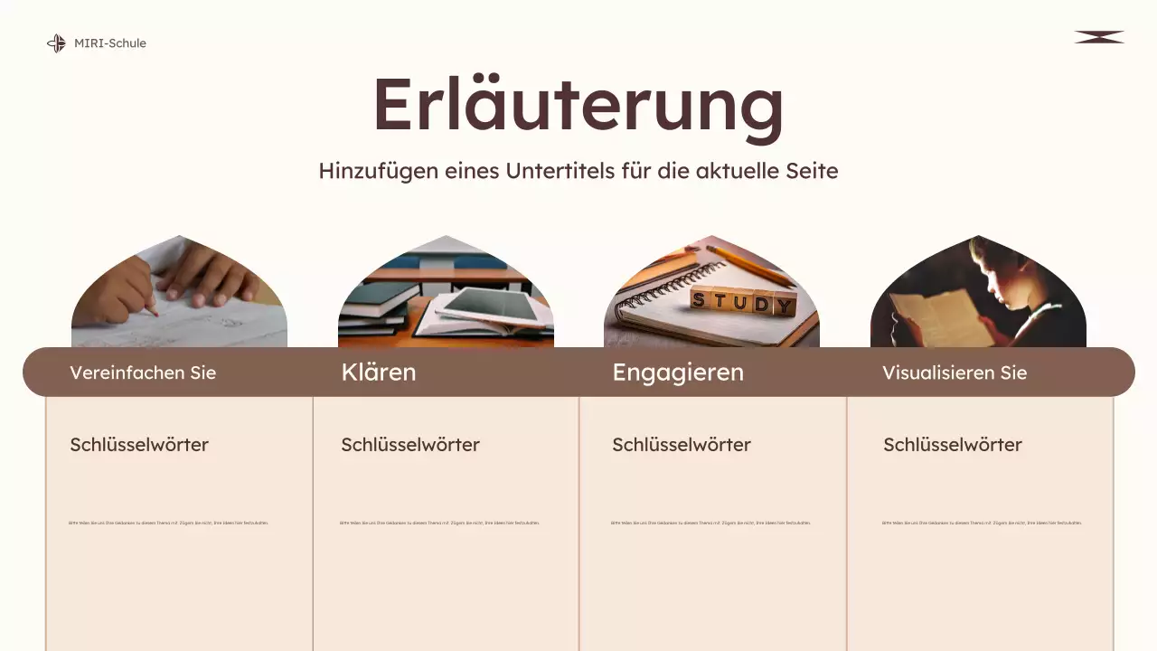 beige modern education class