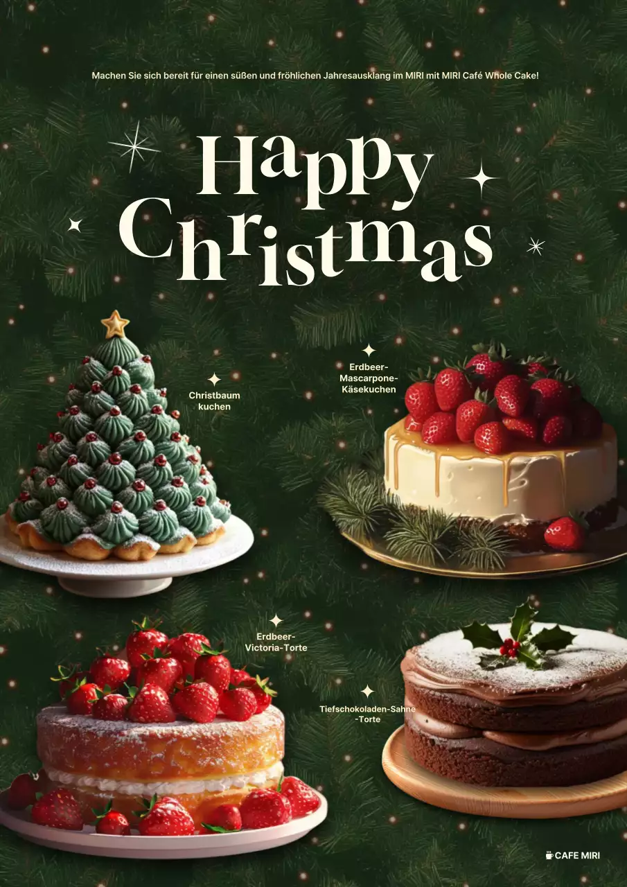 Abstraktes Vintage-Weihnachts-Event-Poster