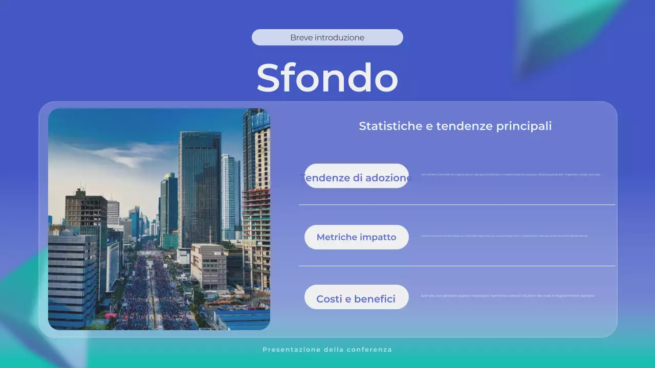 annuncio commerciale blu moderno