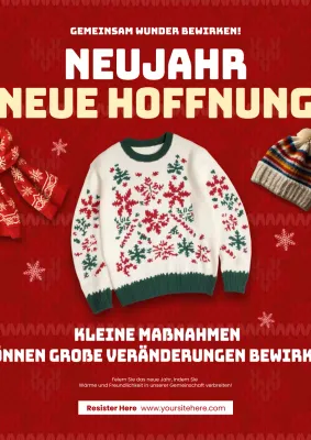 rote festliche Urlaubseinladung