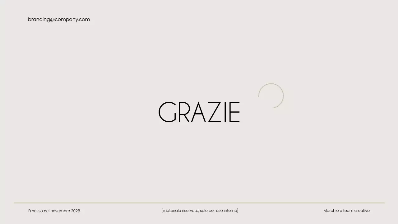 Guida al marchio beige moderno