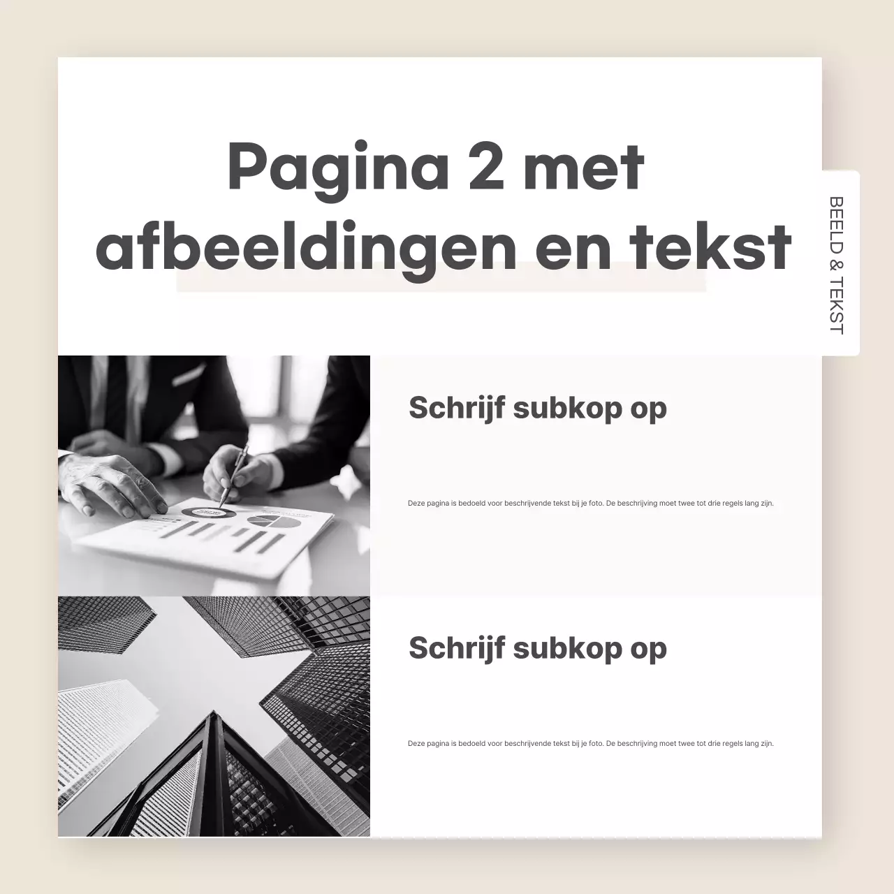 Mint Eenvoudige sjabloonadvertenties