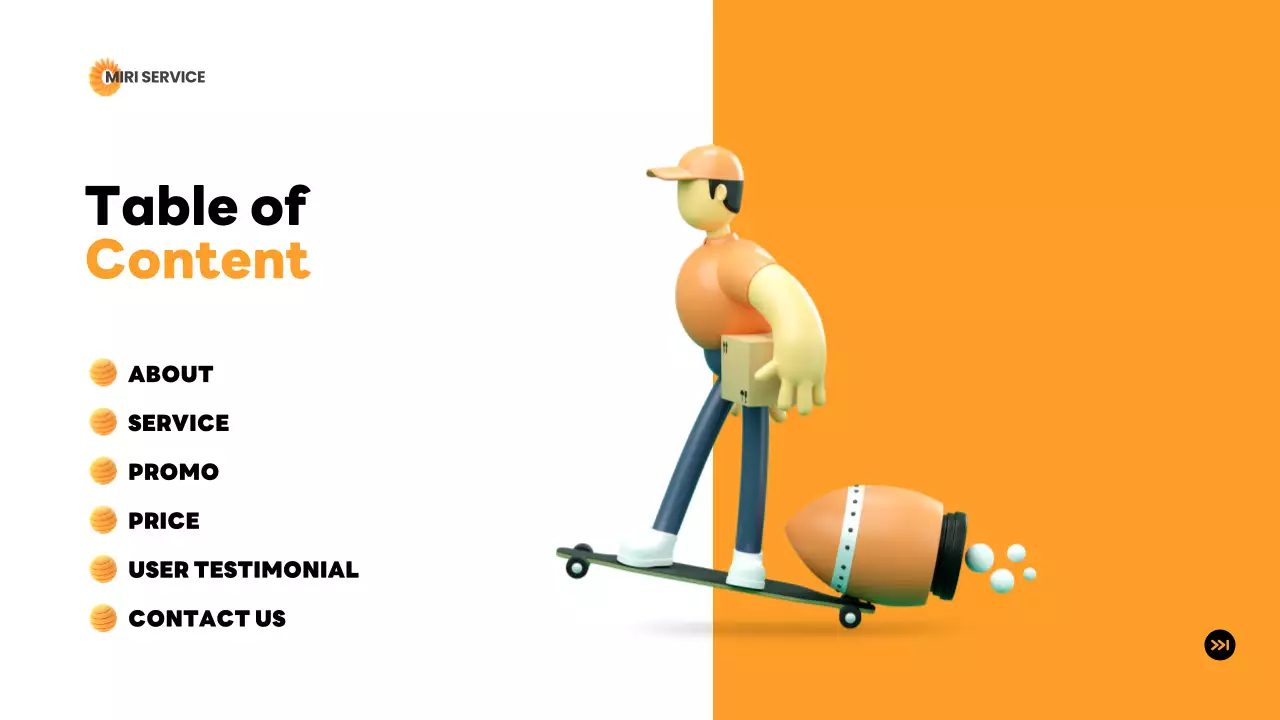 Orange Modern Delivery Presentation