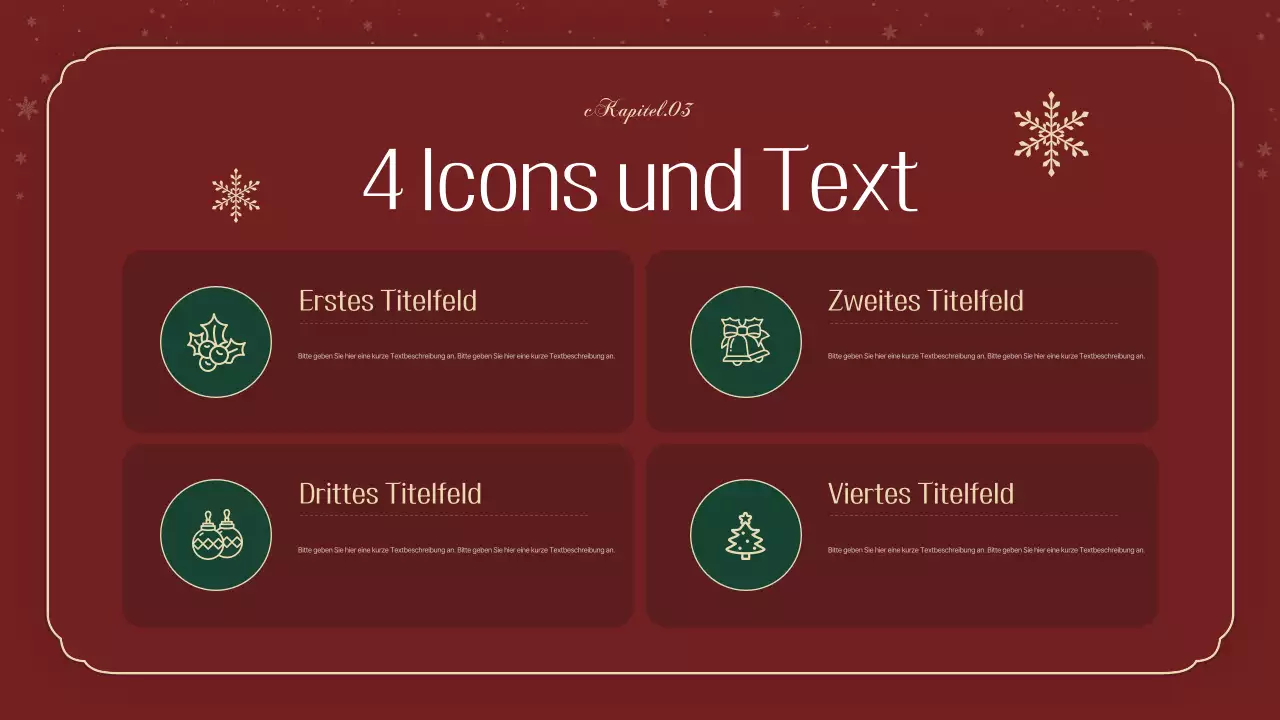 Ein luxuriöser Weihnachtsplaner in Grün