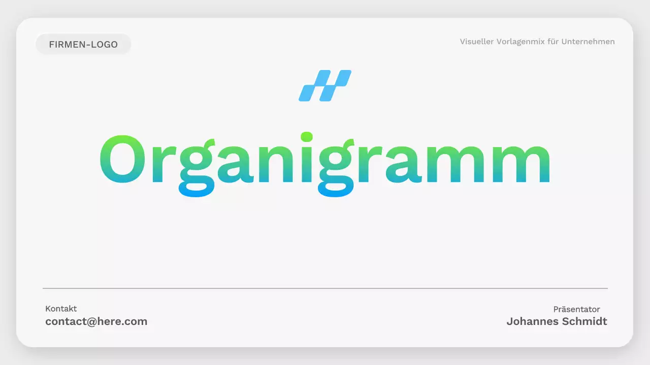 grün moderne Sammlung von Organigrammen layout