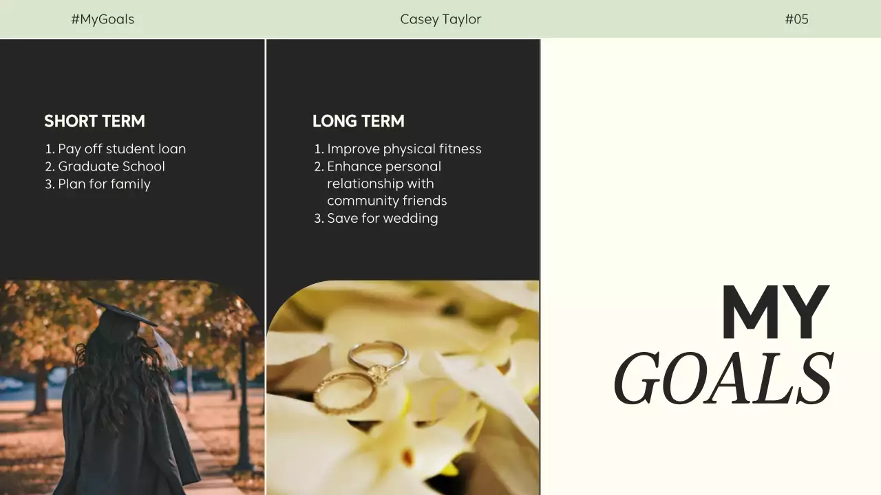 Apresentação pessoal moderna bege