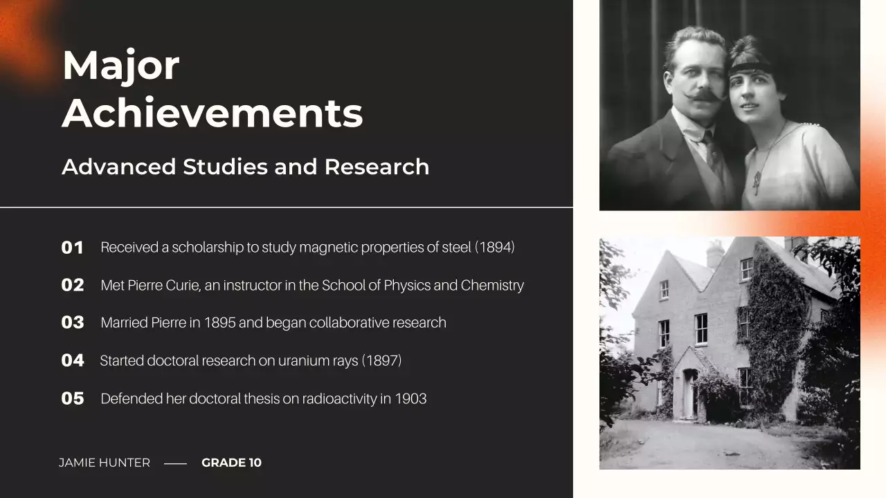 Presentasi Ceramah Ilmuwan Klasik Orange