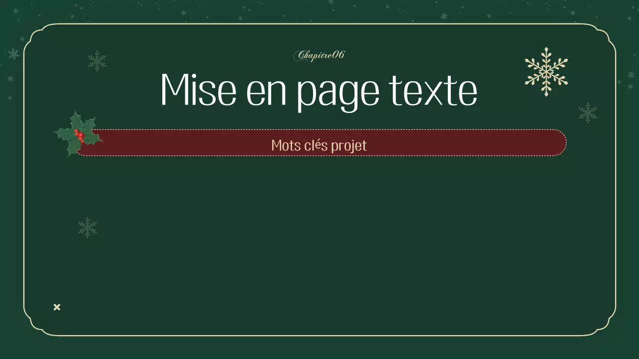 Un luxueux agenda de Noël en vert