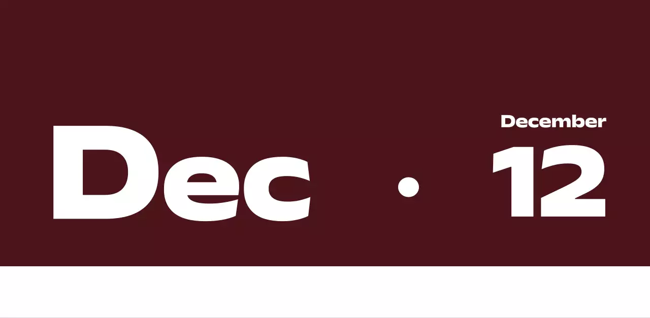黒と白のモダンな2025年カレンダー