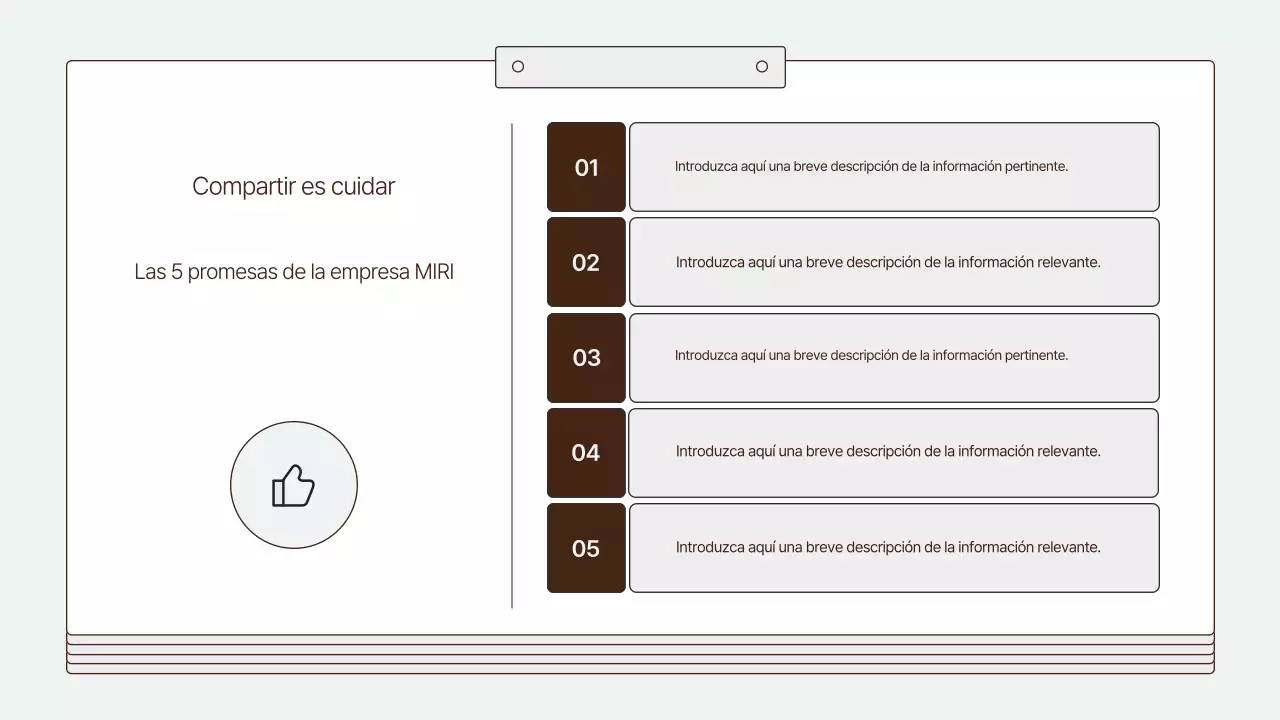 Un informe de responsabilidad social corporativa limpio y de color azul claro