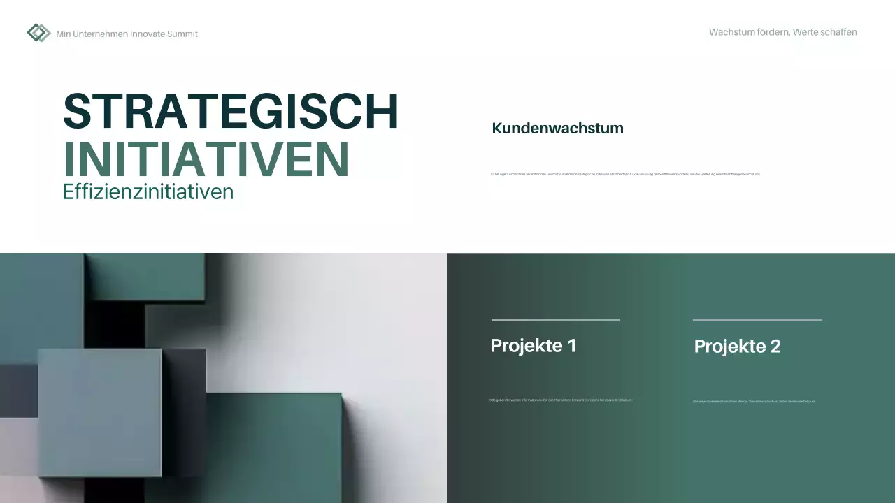 green minimal Jahresbericht Businessplan