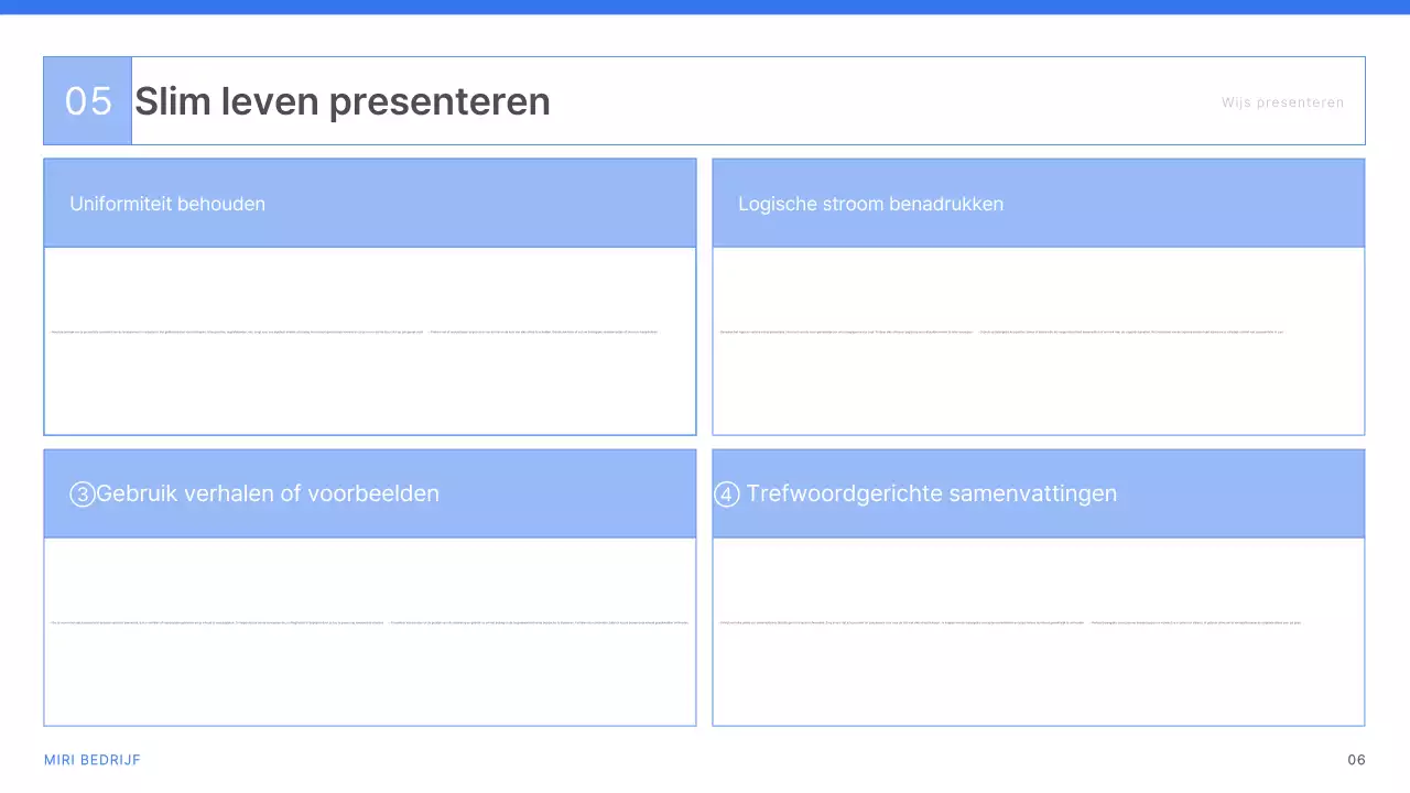 Blue Simple Zakelijke documentatie
