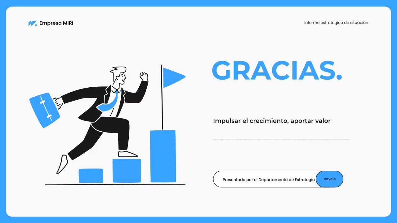 blue modern business report